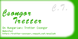 csongor tretter business card